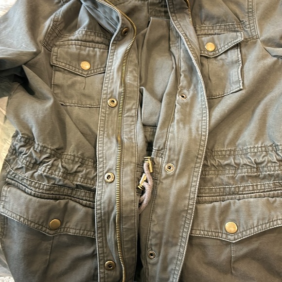 Ambition Hooded Anorak Jacket from Nordstrom in Olive & Black Size Large - Picture 4 of 7